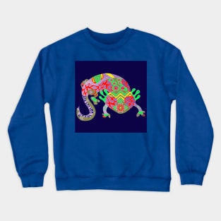 blue tropical axolotl ecopop Crewneck Sweatshirt